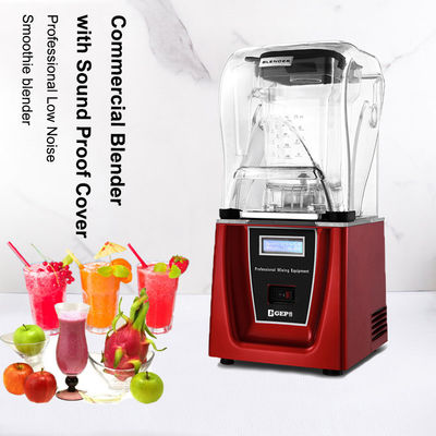 Totale verplettering functie 1800W smoothie blender met geluidsdichte dekking voor sterke kracht
