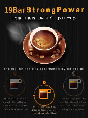 220V Spanning Home Espresso koffiezetapparaat met automatische stroom en roestvrijstalen tank