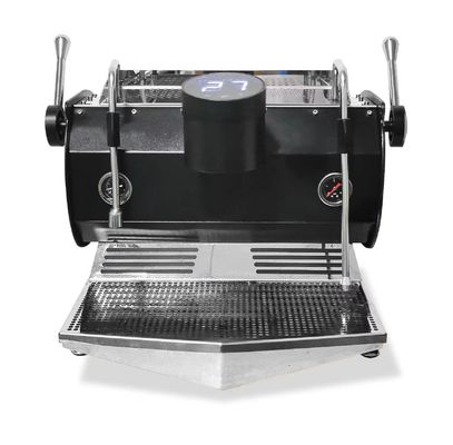 6.0L Double Boiler Latte Coffee Maker met 3 poeder kommen en 58mm massief houten handvat