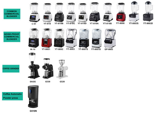 Home blender met 1300W motor en 2L PC Jar Professional smoothies blender