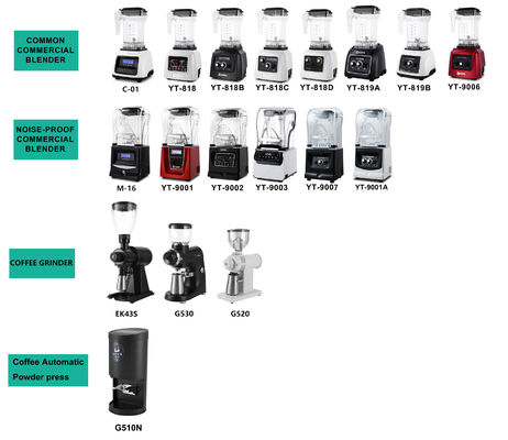 Hoge vermogen 1800W commerciële blender met constante snelheidsmotor en 2L PC Jar van Gepu