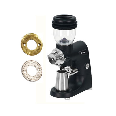 75 mm Burr grinders Titanium geplatte elektrische koffiebonen grinder voor cappuccino latte
