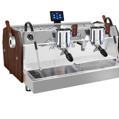 Elektrische 220 Dubbele ketels Espresso koffiezetapparaat Commerciële dubbele kop koffiezetapparaat
