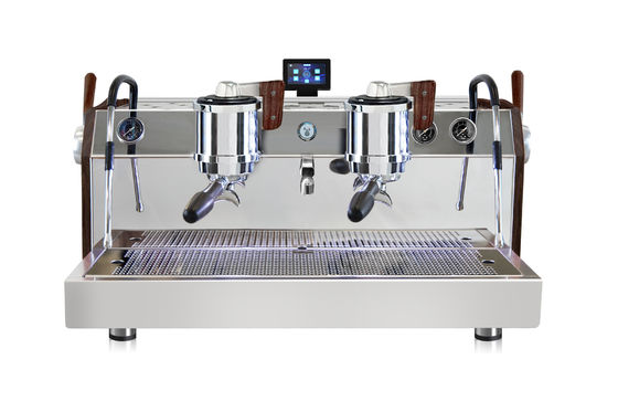 Elektrische 220 Dubbele ketels Espresso koffiezetapparaat Commerciële dubbele kop koffiezetapparaat