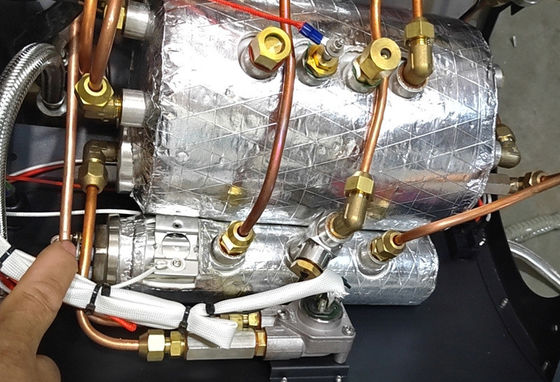 Commerciële dubbele kop elektrische espresso koffiezetapparaat- Dubbele ketels Capaciteit 11L 2L 2L