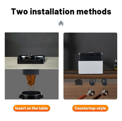 Automatische Espresso Portafilter schoonmaakdoos van roestvrij staal met een capaciteit van 2.0L