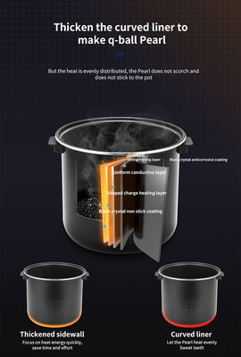 Commerciële Tapioca Pearl Cooker 8L Volledig Automatische Boba Milk Tea met App-Control