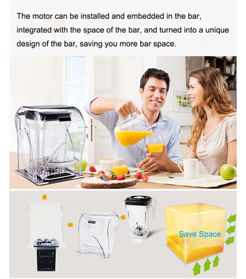 Low Noise Smoothie Blender met Pure Copper Motor Professionele keukenapparatuur