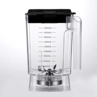 2.0L commerciële smoothie blender met variabele snelheidsfunctie en geluidsdichte cover