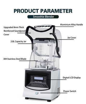 1800W professionele keukenapparatuur High Speed Food Processor blender voor commerciële